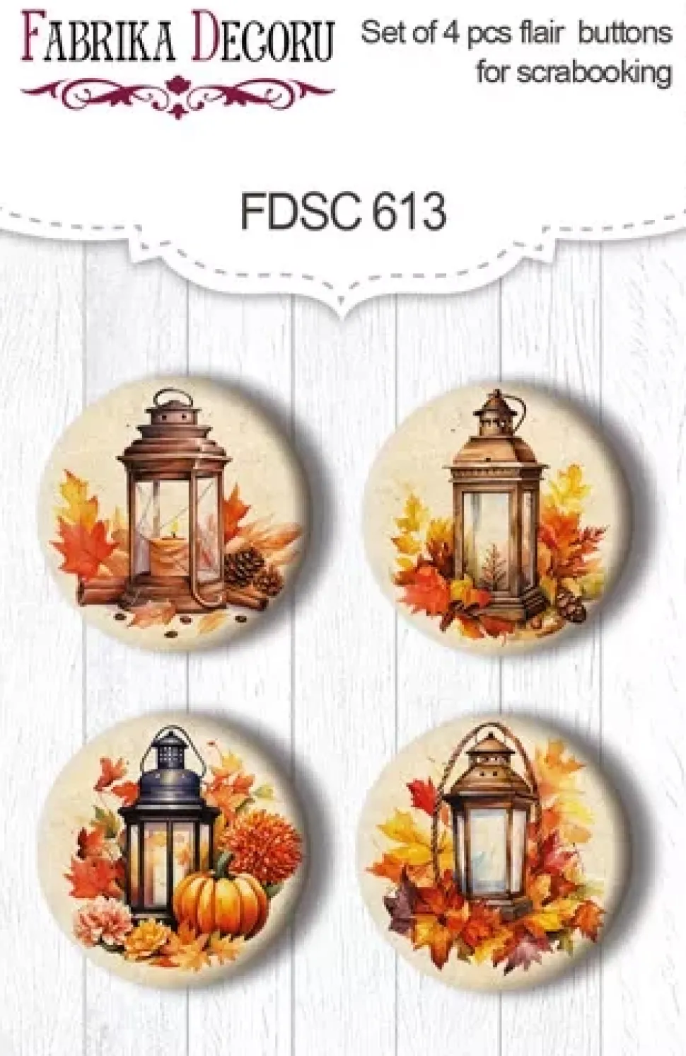 Set 4 Chapas Bright Autumn #2 Fabrika Decoru