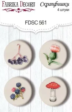 Set 4 Chapas Forest Life #1 Fabrika Decoru