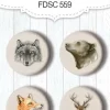 Set 4 Chapas Forest Life #3 Fabrika Decoru