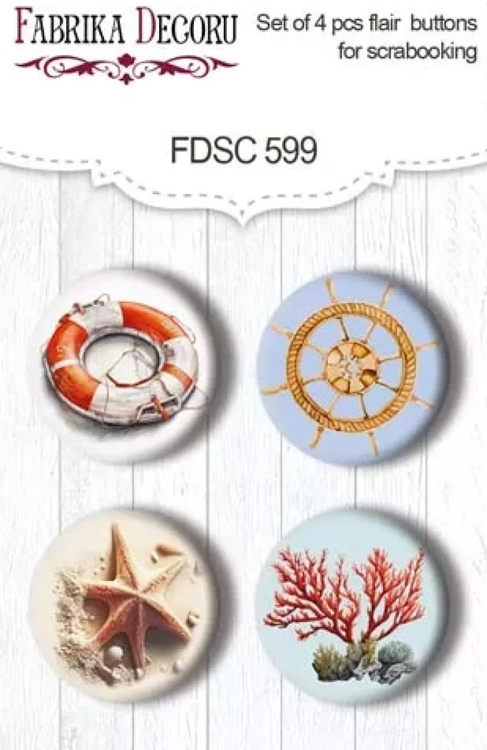 Set 4 Chapas Sea of Dreams #2 Fabrika Decoru