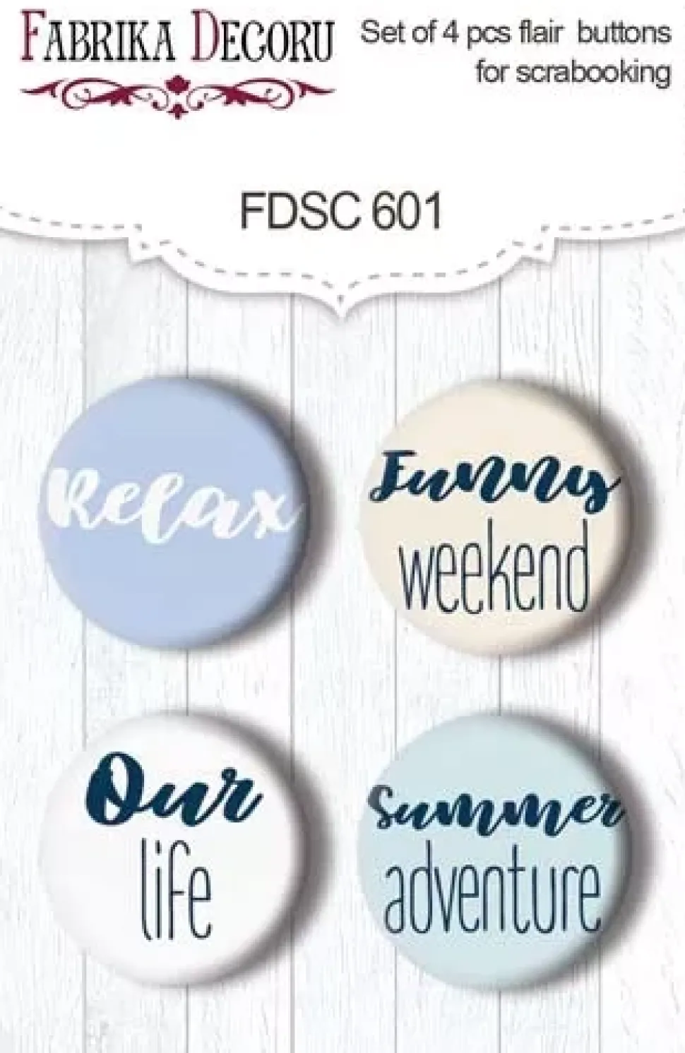 Set 4 Chapas Sea of Dreams #1 Fabrika Decoru