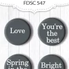 Set 4 Chapas Spring Inspiration #1 Fabrika Decoru