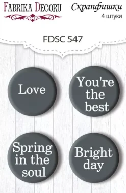 Set 4 Chapas Spring Inspiration #1 Fabrika Decoru