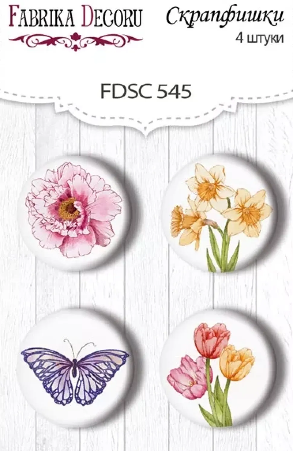 Set 4 Chapas Spring Inspiration #2 Fabrika Decoru