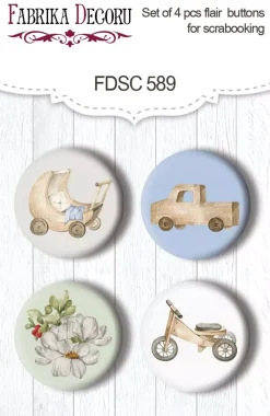 Set 4 chapas Toys Boho Baby Boy Fabrika Decoru