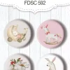 Set 4 chapas Toys Boho Baby Girl Fabrika Decoru
