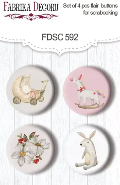 Set 4 chapas Toys Boho Baby Girl Fabrika Decoru