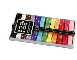 Set 12 Cintas de Colores con Pespunte Creativ Company