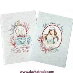 Set 2 cuadernos Mensaje en una Botella Dayka