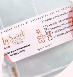 Set 10 fundas mate 4 bolsillos Potagia by Piccolina Brava My Sweet Valentine