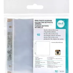 Set 10 Fundas para Álbumes 1 Bolsillo We R Memory Keepers 4"x4"