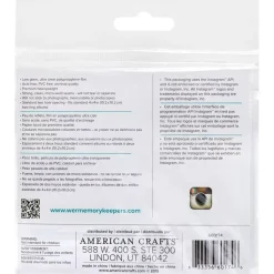 Set 10 Fundas para Álbumes 1 Bolsillo We R Memory Keepers 4"x4"