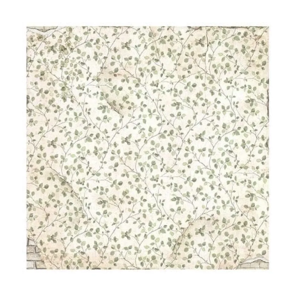 Set 4 hojas de tela Fabric House of Roses Stamperia 30x30cm