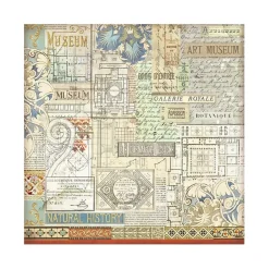 Set 4 hojas de tela Fabric Art of Travelling Stamperia 30x30cm