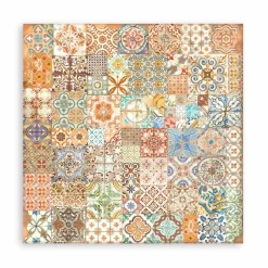 Set 4 Hojas de Tela Fabric Blue Dream Stamperia 30x30cm