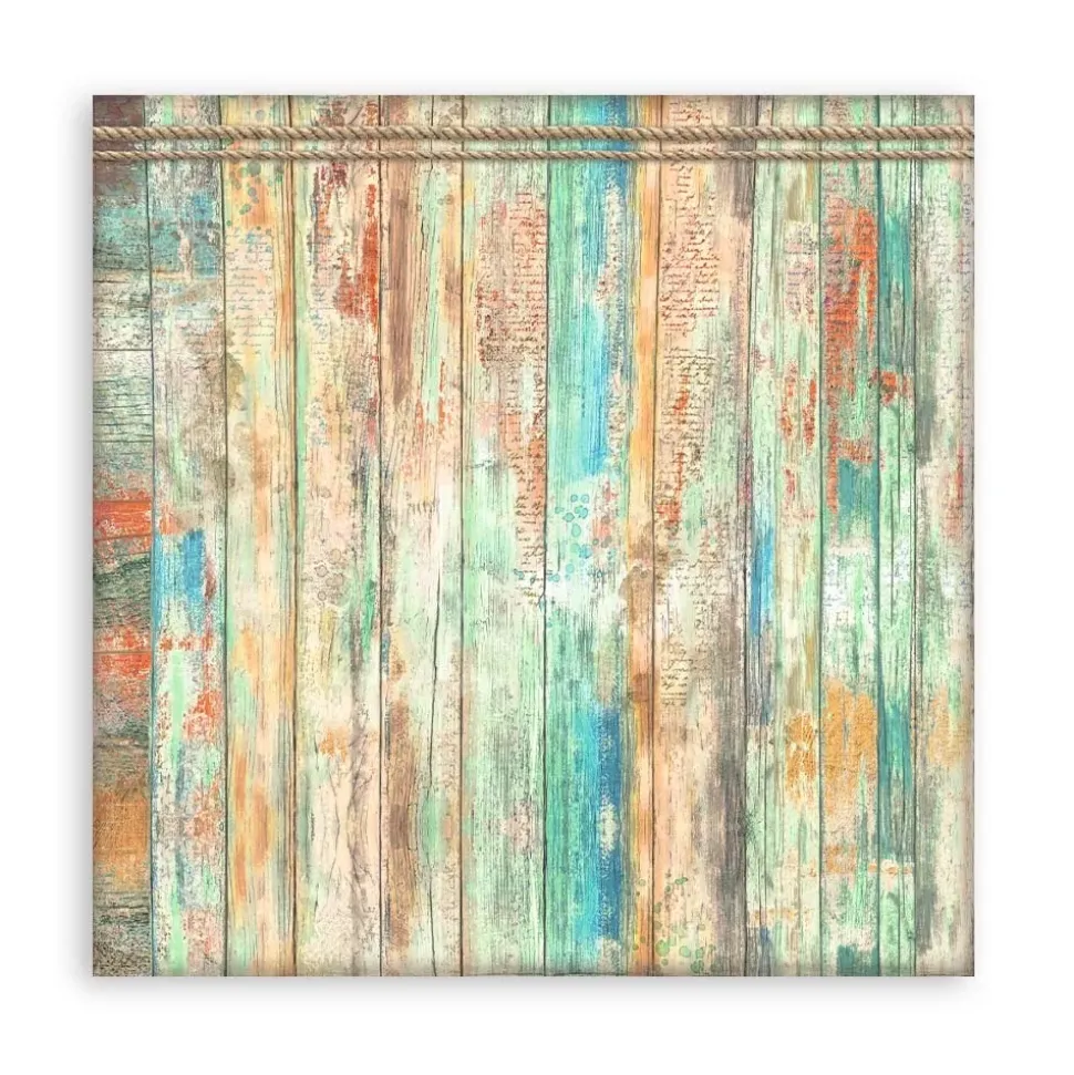 Set 4 Hojas de Tela Fabric Blue Dream Stamperia 30x30cm