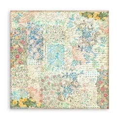 Set 4 Hojas de Tela Fabric Blue Dream Stamperia 30x30cm