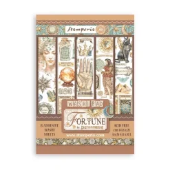 Set 8 hojas de washi tape Fortune Stamperia A5