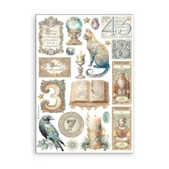 Set 8 hojas de washi tape Fortune Stamperia A5