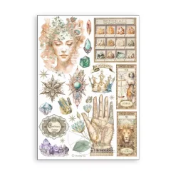 Set 8 hojas de washi tape Fortune Stamperia A5