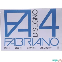 Set 20 Hojas Disegno-4 Grano Fino 33x48cm Fabriano 220 g/m²