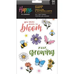 Set 5 hojas Stickers All The Things Icons Happy Planner