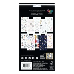 Set 10 hojas Stickers Forest Flowers Happy Planner