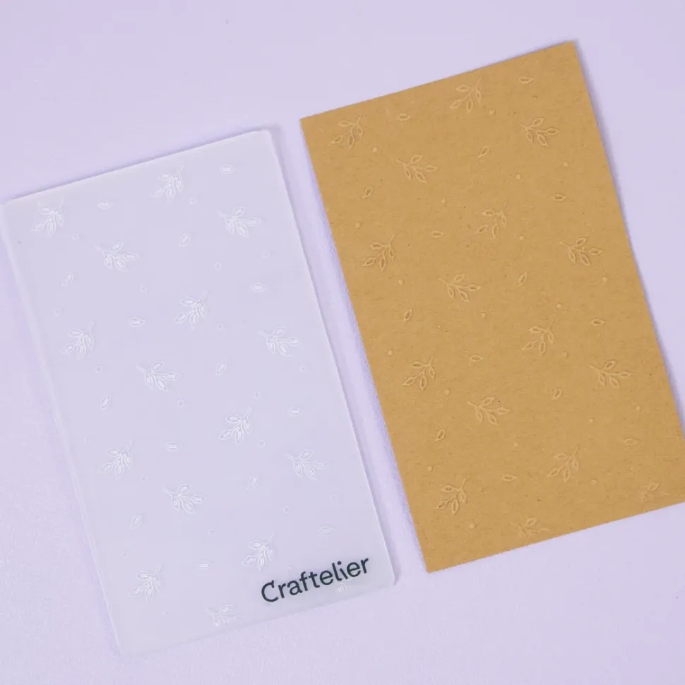 Set 2 mini carpetas de embossing Natura Craftelier