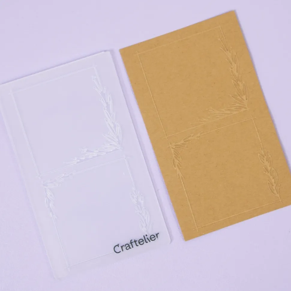 Set 2 mini carpetas de embossing Natura Craftelier