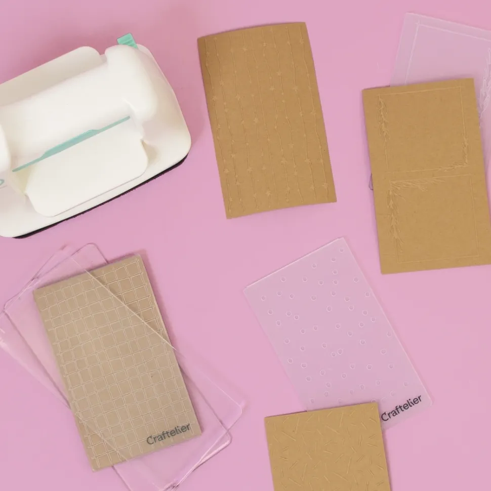 Set 2 mini carpetas de embossing Natura Craftelier