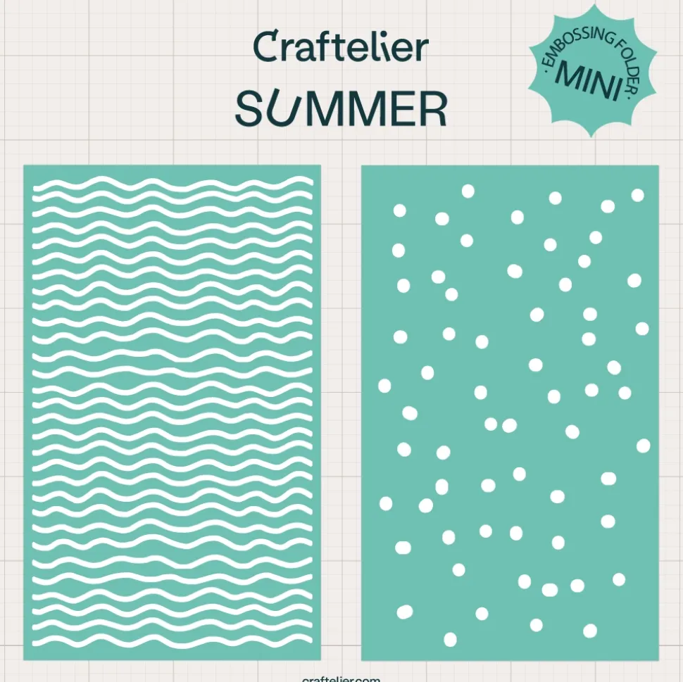 Set 2 mini carpetas de embossing Verano Craftelier