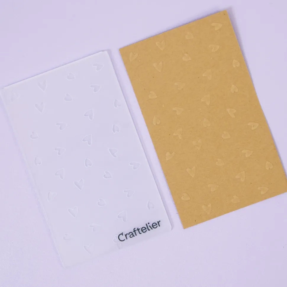 Set 2 mini carpetas de embossing Amor Verdadero Craftelier