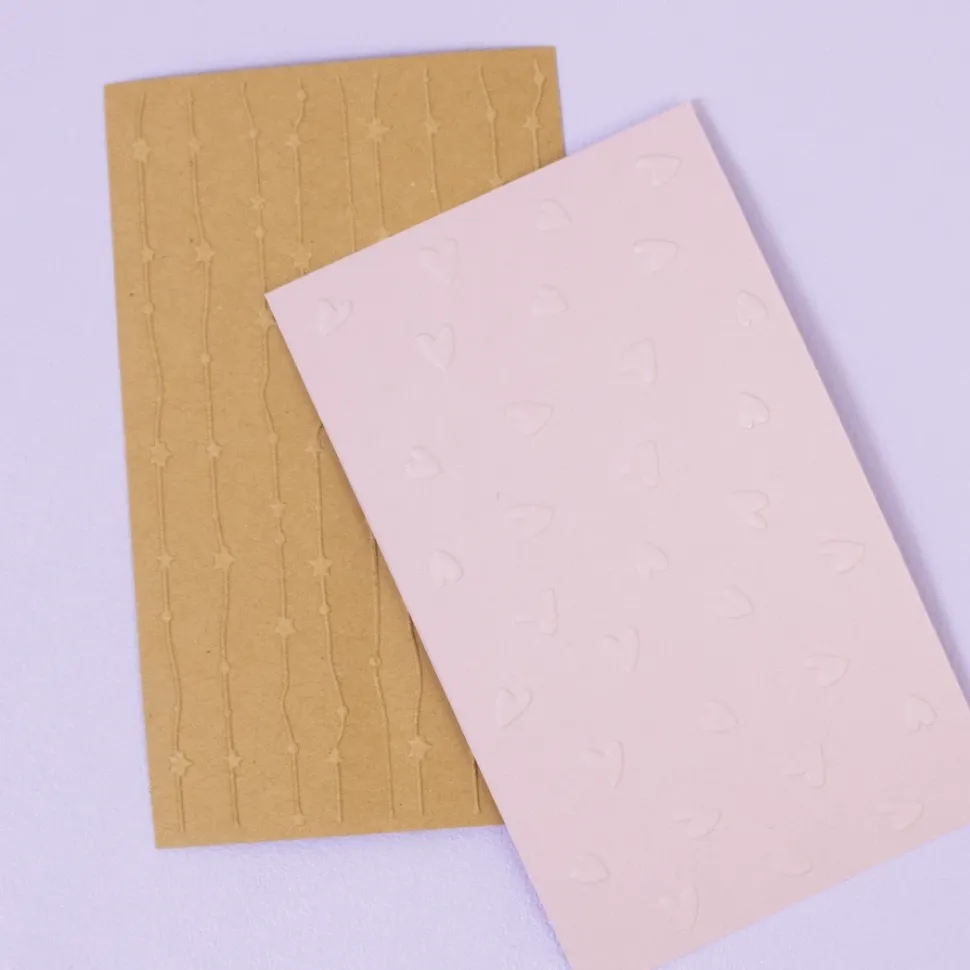 Set 2 mini carpetas de embossing Amor Verdadero Craftelier