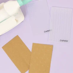 Set 2 mini carpetas de embossing Amor Verdadero Craftelier