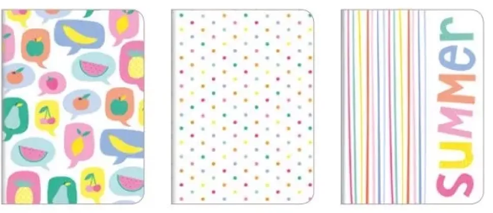 Set 3 Notebook TuttiFrutti Artemio 15x10cm