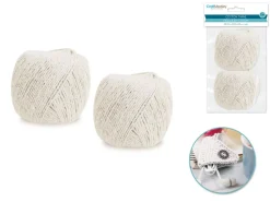 Set 2 Ovillos de Hilo de Algodón Trenzado MultiCraft 1mm