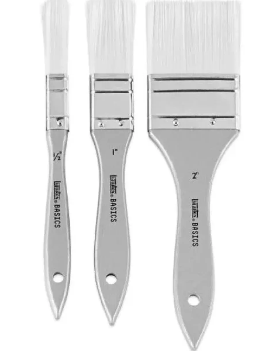 Set 3 Paletinas Cerdas Sintéticas Liquitex