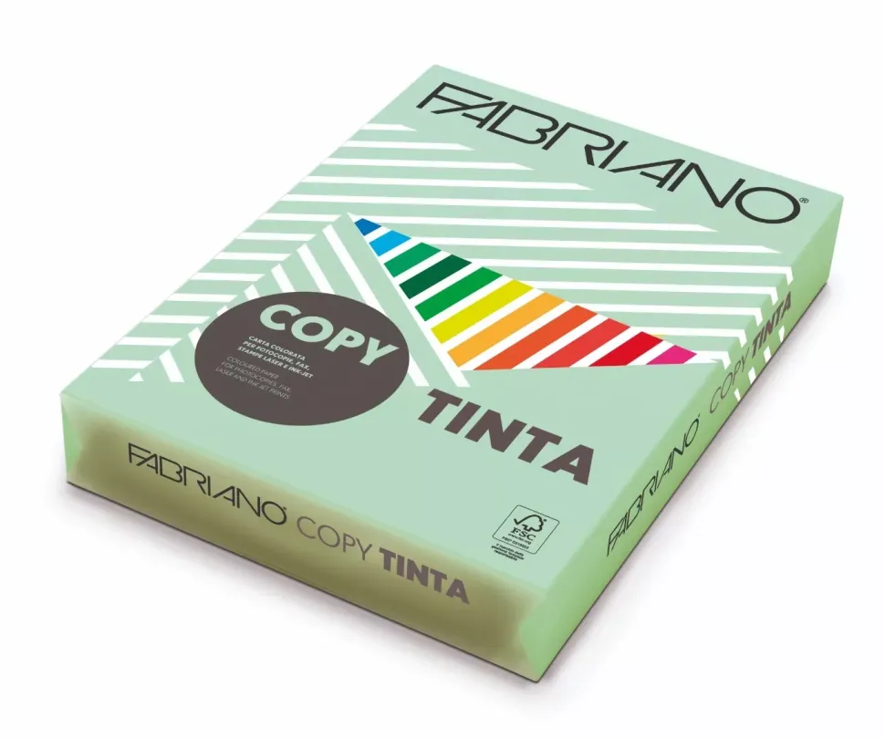 Set 100 Papeles Aguamarina Copy Tinta Fabriano A4 80g/m²