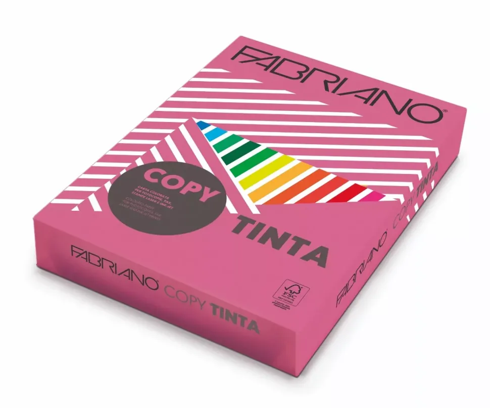 Set 250 Papeles Fucsia Copy Tinta Fabriano A3 80g/m²