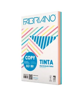 Set 250 Papeles Surtido Colores Pastel Copy Tinta Fabriano A3 80g/m²