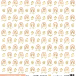 Set 4 papeles vellum À Petits Pas Girl Florilèges Design 30x30cm