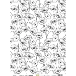 Set 4 papeles vellum Farandole Florilèges Design A4