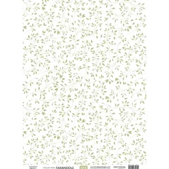 Set 4 papeles vellum Farandole Florilèges Design A4