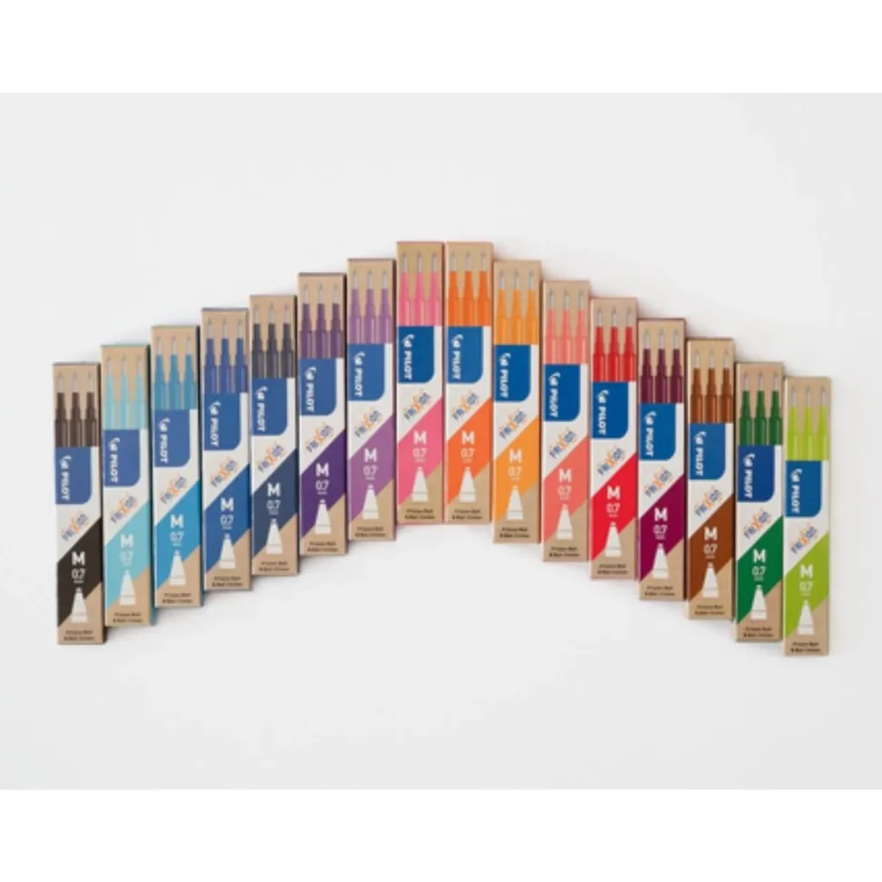 Set 3 recargas para bolígrafo roller tinta gel FriXion Ball Pilot