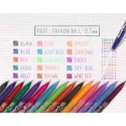 Set 3 recargas para bolígrafo roller tinta gel FriXion Ball Pilot