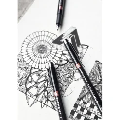 Set 3 rotuladores negros Pigment Fineliner Talens F