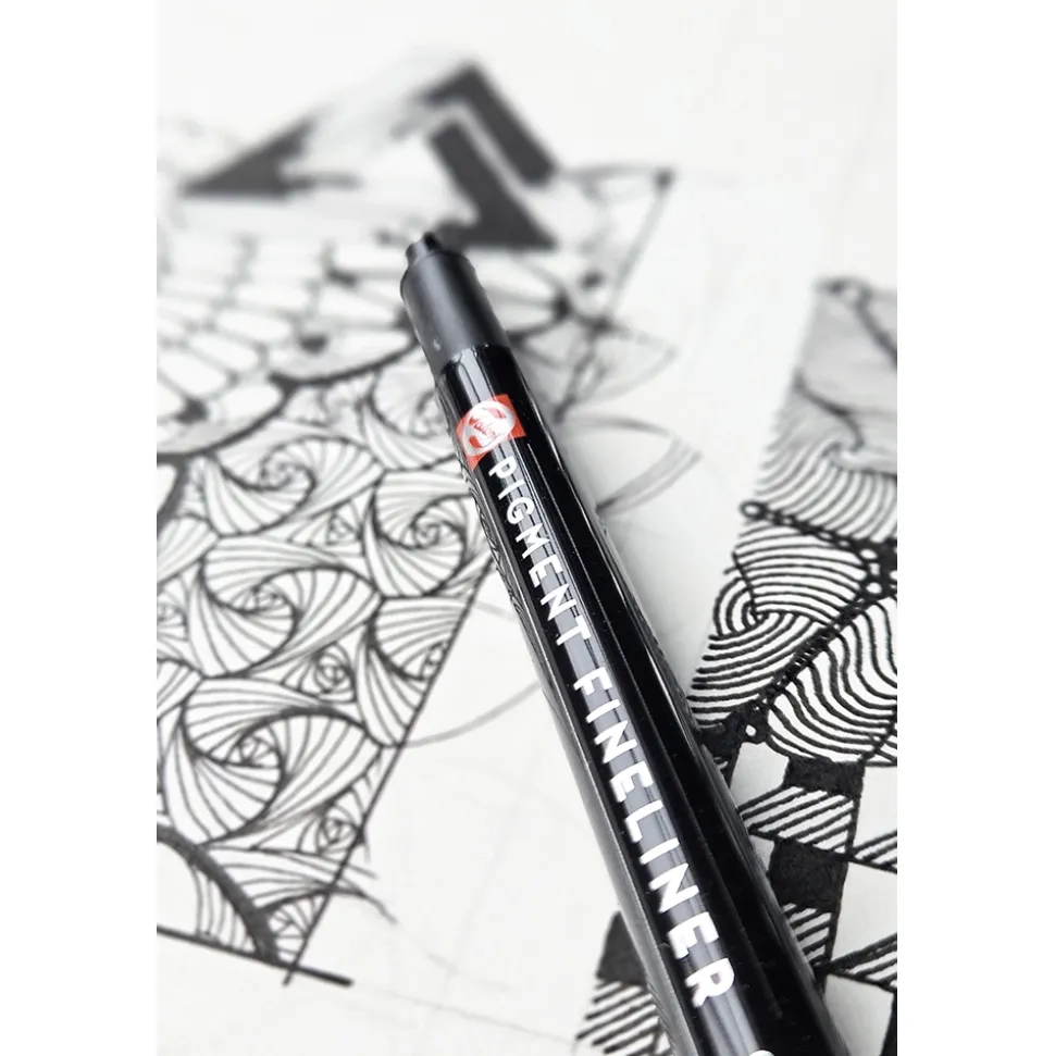 Set 3 rotuladores negros Pigment Fineliner Talens F