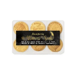 Set 6 sellos de lacre Master of Magic Stamperia