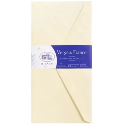 Set 25 sobres Verge G. Lalo Marfil Clairefontaine 11x22cm