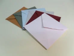 Set 5 Sobres y Tarjetón Menta Arpa 180g/m²